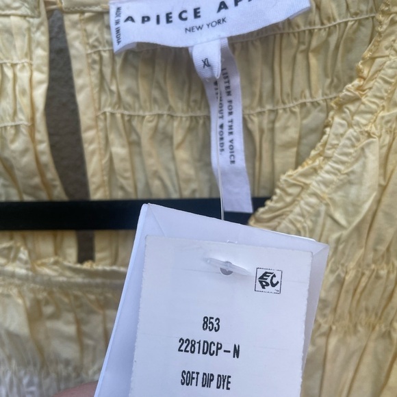 Apiece Apart Aldea Smocked Mini Dress in Soft Dip Dye New with Tags! - Picture 6 of 10